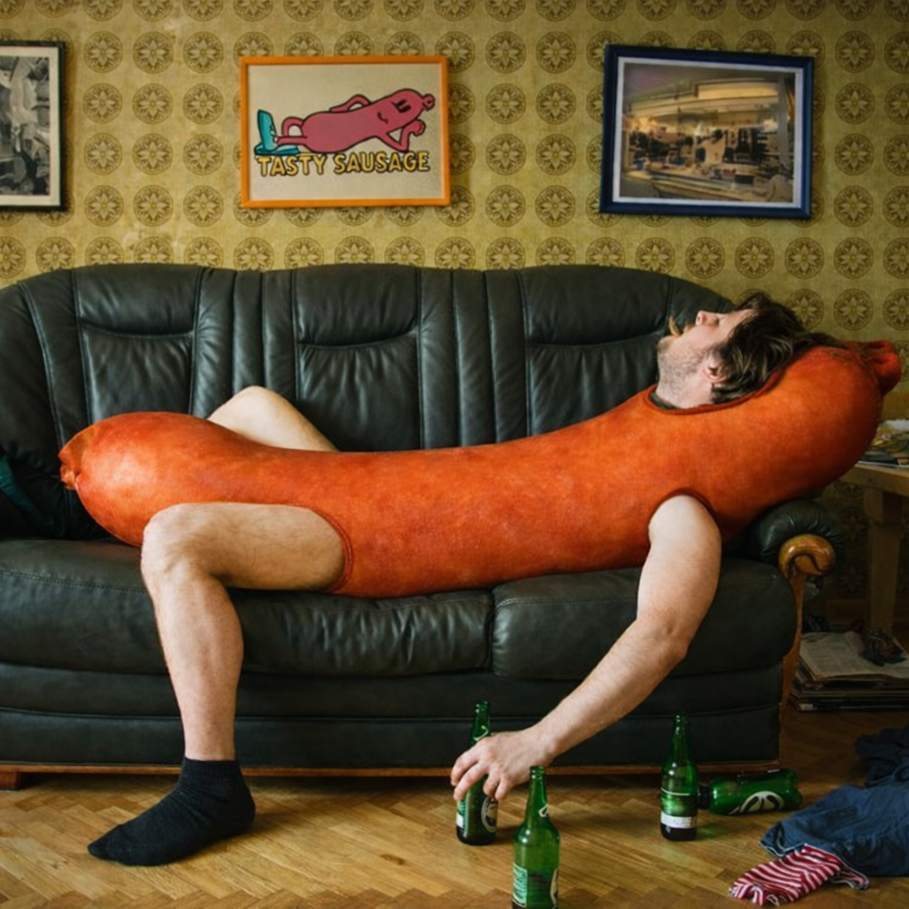 Piotr jako Lazy Sausage